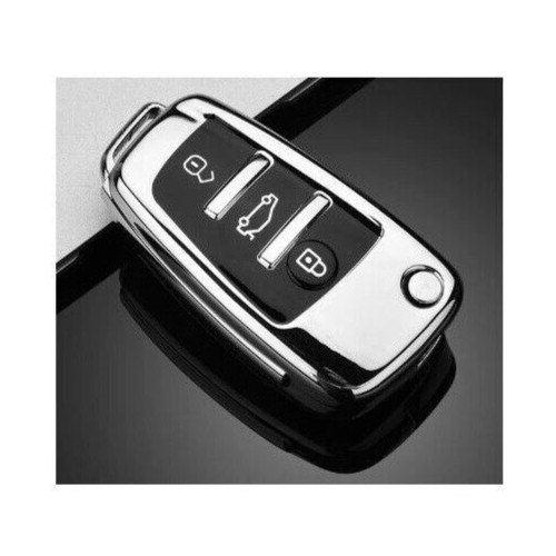Silver car key - key, for