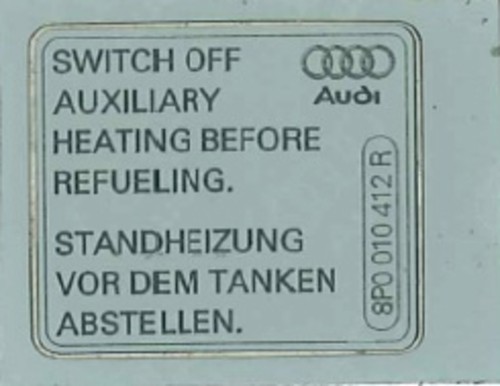Genuine audi rs3 sportb - a3, s3
