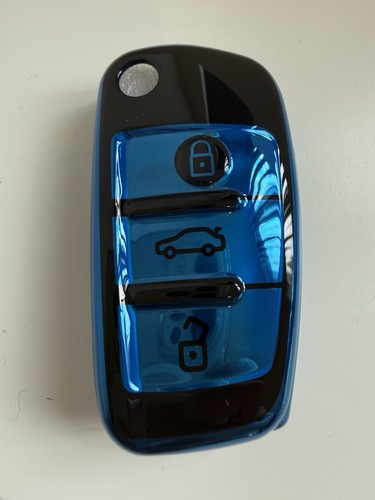 Audi key cover case blue - audi,