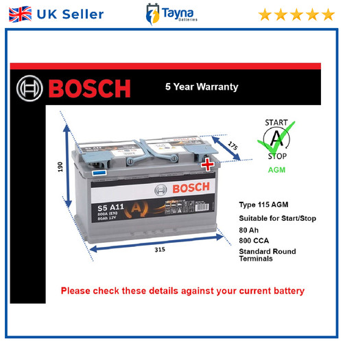 Agm car battery - car, fits
