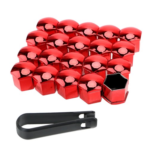 Red wheel nut bolt - wheel, for