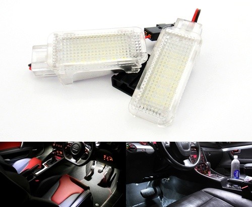 Led footwell door - door, courtesy