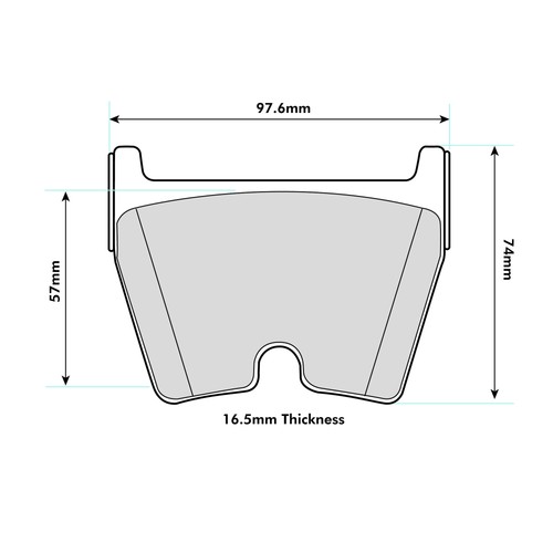 Ferodo ds2500 front brake pads - front,